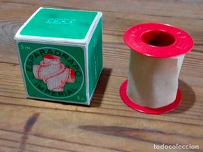 Cajas y cajitas metálicas: Caja pequeña cajita antigua esparadrapo imperial LUSA Mataró